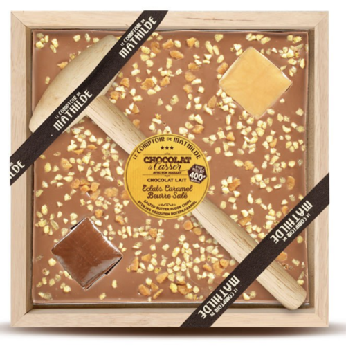 Milk chocolate and salted butter caramel to break - Le Comptoir de Mathilde 400g 