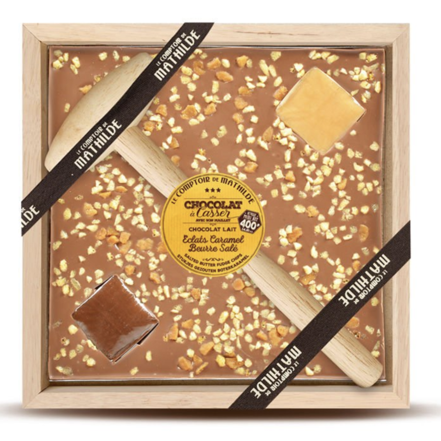 Milk chocolate and salted butter caramel to break - Le Comptoir de Mathilde 400g