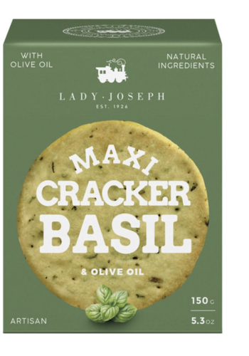 Cracker Basil and Olive Oil - Lady Joseph 150g 