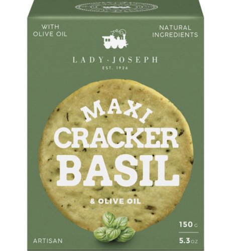 Cracker Basil and Olive Oil - Lady Joseph 150g 