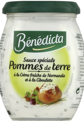 Sauce pommes de terre à la crème fraîche de Normandie et à la ciboulette - Bénédicta 260g 