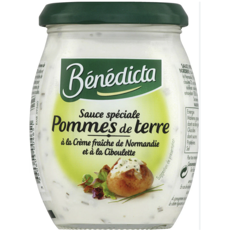 Potato sauce with Normandy crème fraîche and chives - Bénédicta 260g