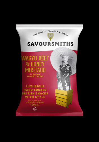 Wagu Beef Chips with Honey Mustard - Savoursmiths 150g 