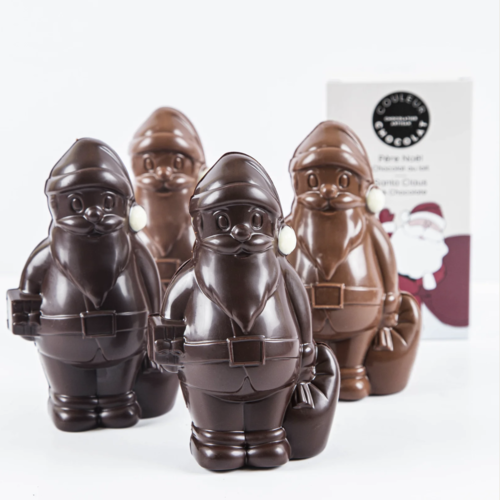 Chocolate Santa Claus (Dark chocolate) - Couleur Chocolat 70g 
