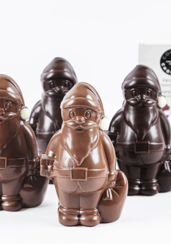 Père Noël en chocolat (chocolat au lait) - Couleur Chocolat 70g 
