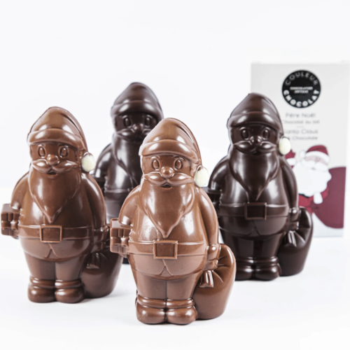 Chocolate Santa Claus (milk chocolate) - Couleur Chocolat 70g 