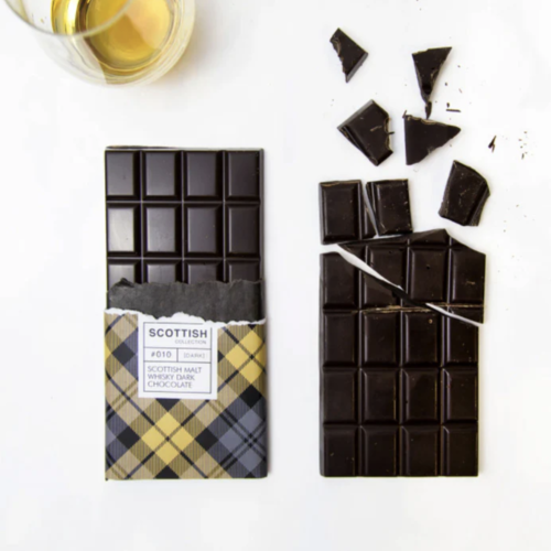 Tablette de chocolat noir Whisky- Quirky Chocolate 100g 