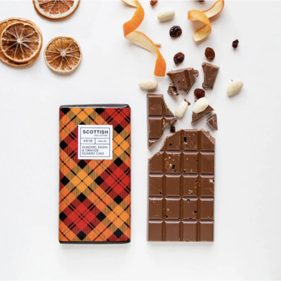 Dundee Cake Chocolate Bar  - Quirky Chocolate 100g