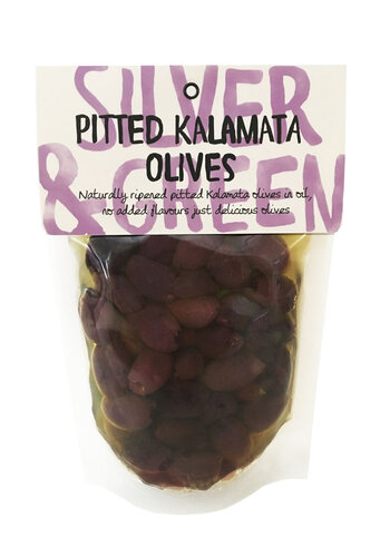Olives kalamata dénoyautées - Silver & Green 220g 