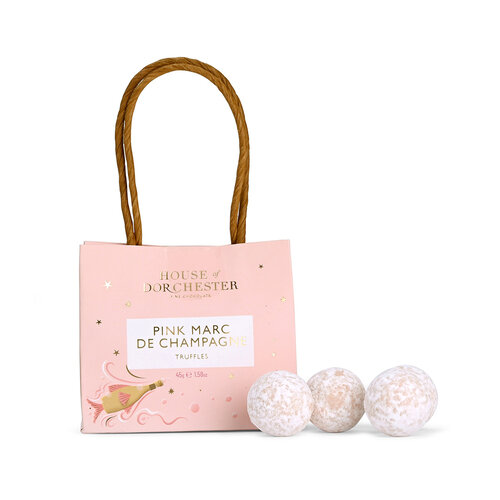 Mini sac à main rose truffes marc de champagne - House of Dorchester 45 g 