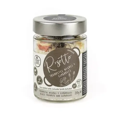 Risotto Death Trumpets and asparagus- Botanic & Fruit 210g 