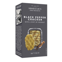 Wafers with Black Pepper & Sea Salt - Verdujn's Fine Biscuit 75g