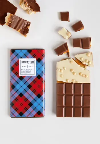 Millionaire's Shortbread Chocolate Bar - Quirky Chocolate 100g 