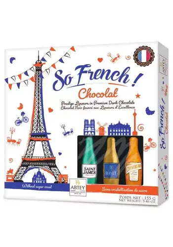 Box of chocolate with liqueur- So French 155g 