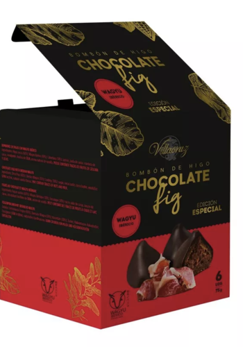 Dark Chocolate and Fig Bonbon with Wagyu - Villacruz 75g 