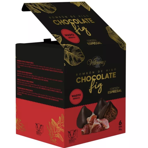 Dark Chocolate and Fig Bonbon with Wagyu - Villacruz 75g 
