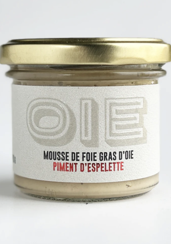 Mousse de foie gras d'oie au piment d'Espelette - La Ferme Québec Oies 90g 