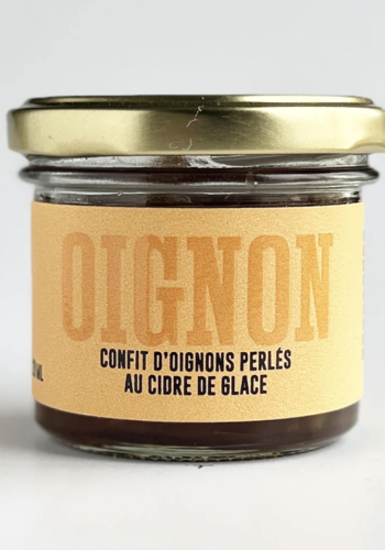 Confit d'oignons perlés au cidre de glace - La ferme Québec-Oies 120ml 