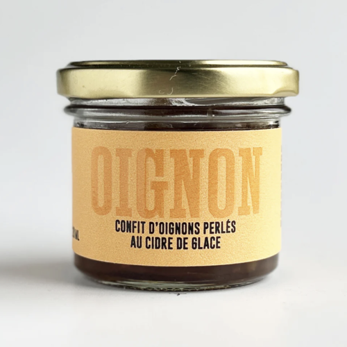 Confit d'oignons perlés au cidre de glace - La ferme Québec-Oies 120ml 