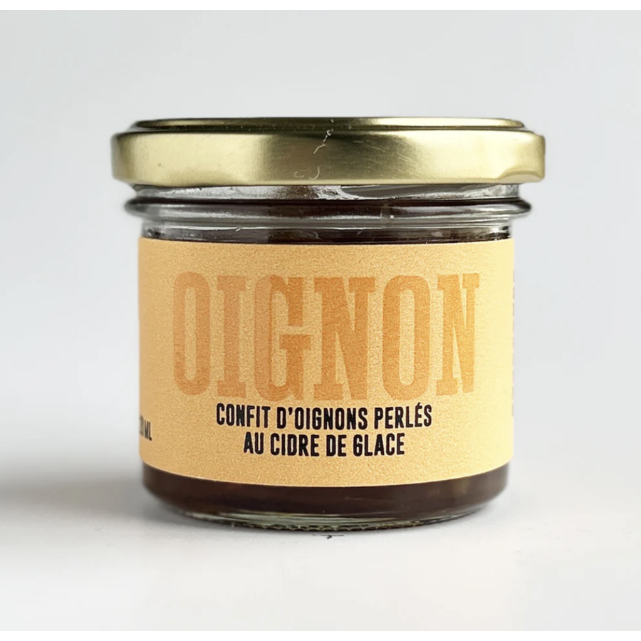 Confit d'oignons perlés au cidre de glace - La ferme Québec-Oies 120ml