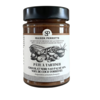 Sao palmé dark chocolate spread 60% roasted coconut - Maison Perrotte 210g