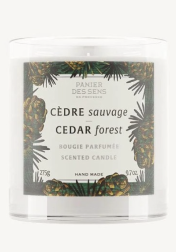 Cedar Forest Scented Candle - Panier des sens 275g 
