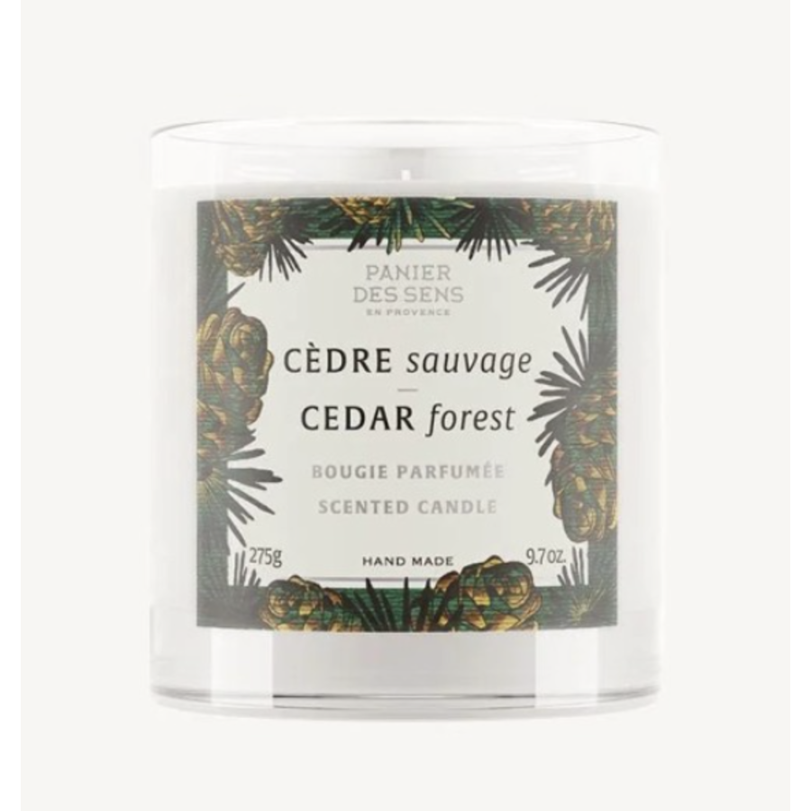 Cedar Forest Scented Candle - Panier des sens 275g