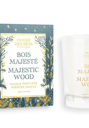 Majestic Wood Scented Candle - Panier des Sens 180g 