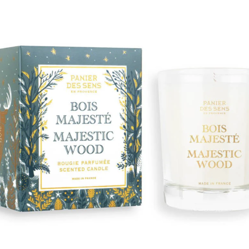 Majestic Wood Scented Candle - Panier des Sens 180g 