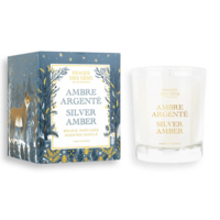 Silver Amber Scented Candle - Panier des Sens 180g