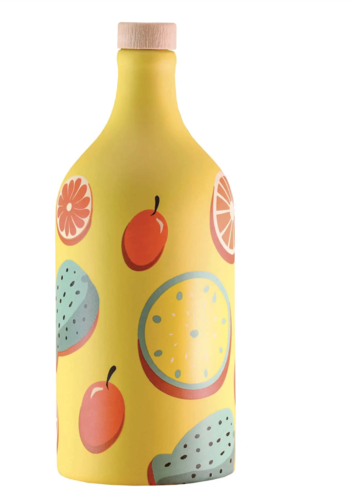 Extra virgin olive oil (Ceramic jar Mediterranean fruits - Yellow) - Muraglia 500ml 