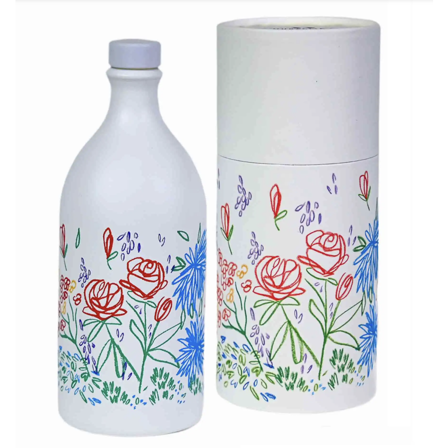 Extra virgin olive oil (Floral Coolors - White) - Muraglia 500m