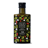 Extra virgin olive oil flavored with garlic and chilli pepper - Muraglia 200ml