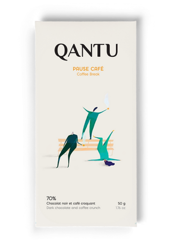 Coffee Break 70% Dark Chocolate Bar - Qantu 50g 