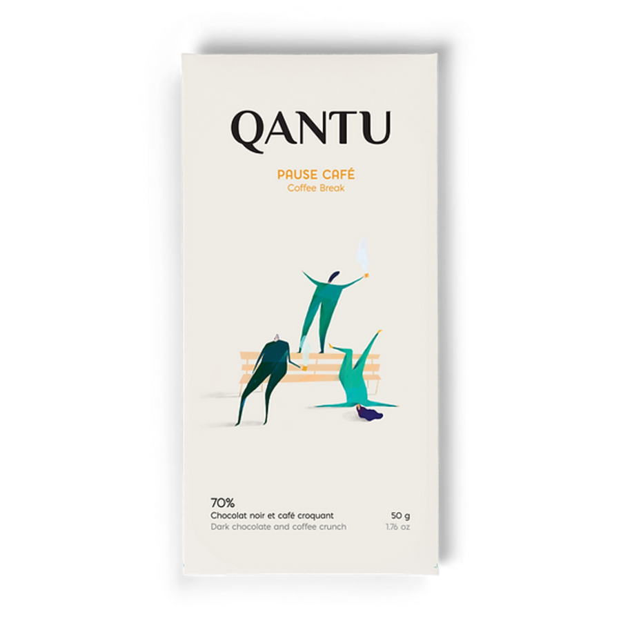 Coffee Break 70% Dark Chocolate Bar - Qantu 50g