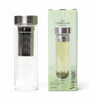 Bouteille à thé en verre de voyage - Camellia Sinensis 300ml