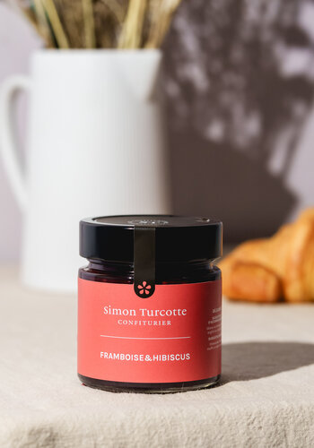 Raspberry and hibiscus jam - Simon Turcotte 212 ml 