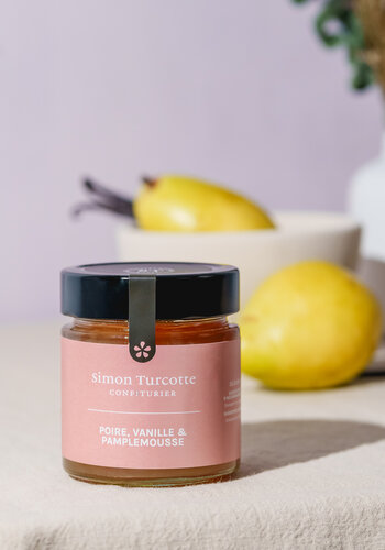 Pear, vanilla and grapefruit jam - Simon Turcotte 212 ml 