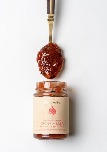 Peach Melba Jam (Fou de Pâtisserie) - Maison Perrotte 210g 
