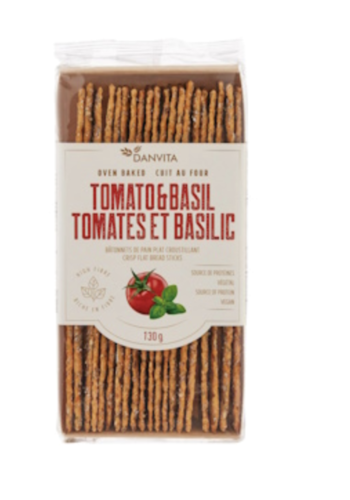 Cheese, tomato and basil crackers - Danvita 130g 