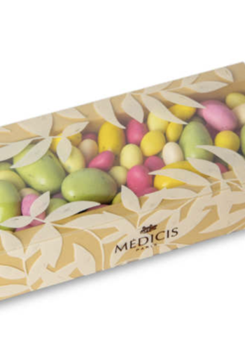 Assorted box of small fruit eggs and almond pebbles - Médicis 200g 