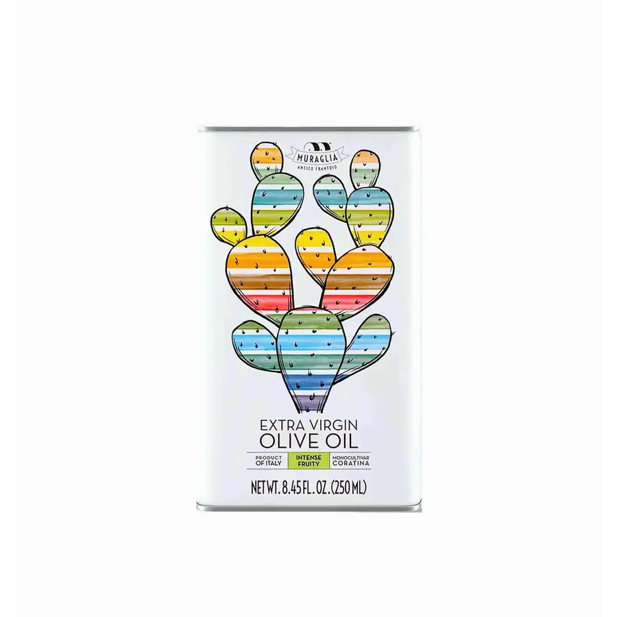 Extra virgin olive oil Coratina - Muraglia 250 ml Prickly pear design