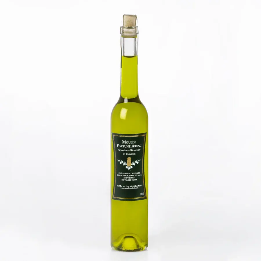 Culinary Preparation Made with Olive Oil and Black Truffle Flavoring - Moulin Fortuné Arizzi  100 ml