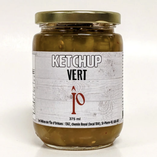 Ketchup vert - Délices de l'Île d'Orléans 375 ml 