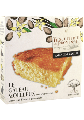 Gâteau moelleux aux amandes (Amandier de Ventoux) - Biscuiterie de Provence 240g 