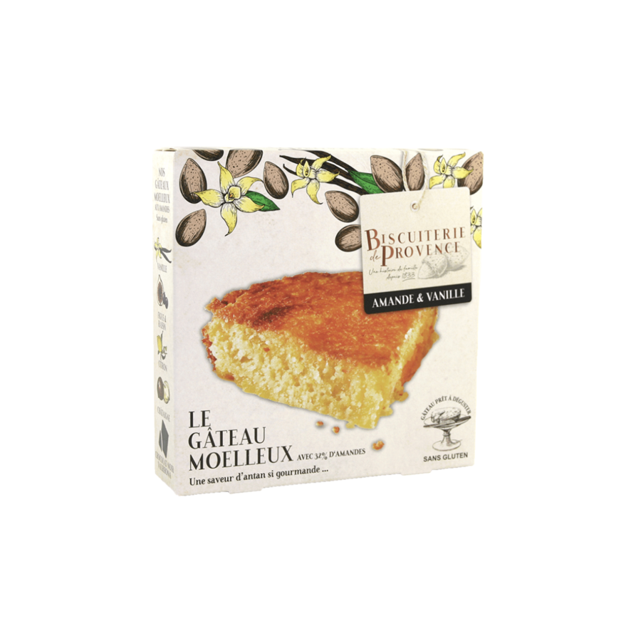 Gâteau moelleux aux amandes (Amandier de Ventoux) - Biscuiterie de Provence 240g