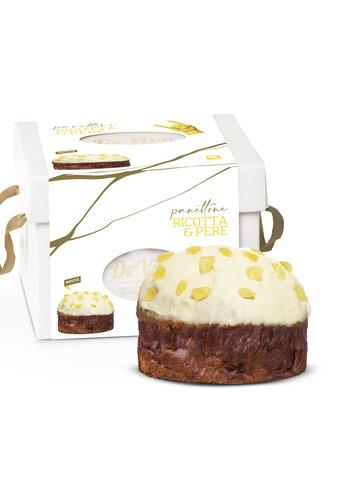 Ricotta & poire panettone - De Vivo 1kg 