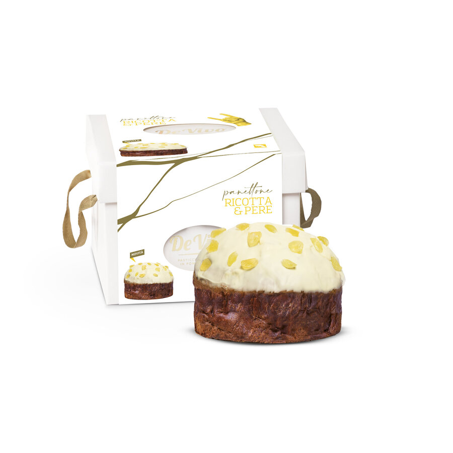 Panettone ricotta & poire - De Vivo 1kg