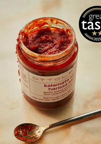 Kalamata olive, harissa, and tomato sauce  - Ottolenghi 350ml 
