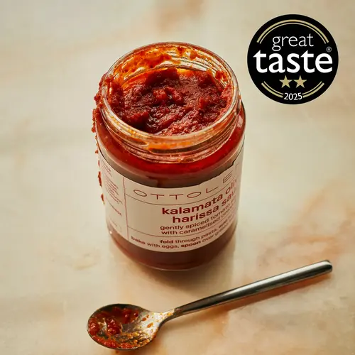 Sauce l'olive kalamata , harissa et tomates  - Ottolenghi 350ml 